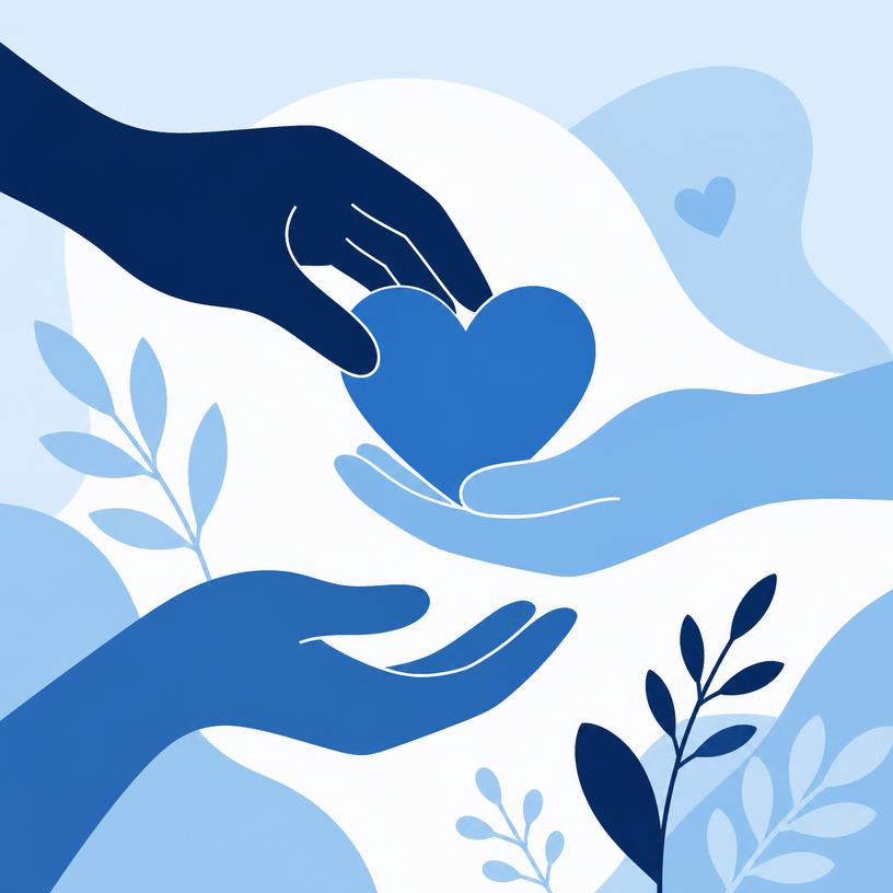 Charity giving illustration